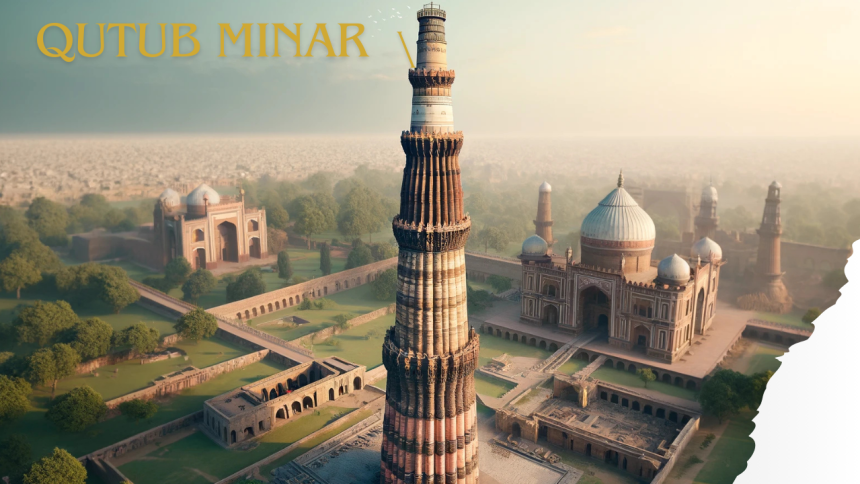Qutub Minar in detail
