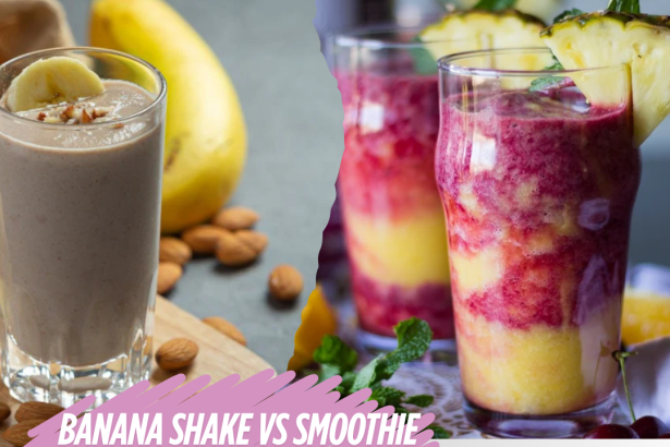 Banana Shake vs Smoothie