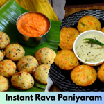 instant rava paniyaram recipe