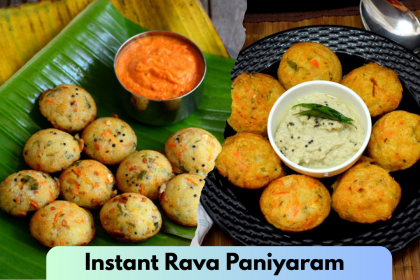 instant rava paniyaram recipe