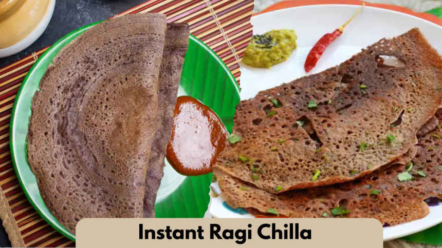 Instant Ragi Chilla Recipe