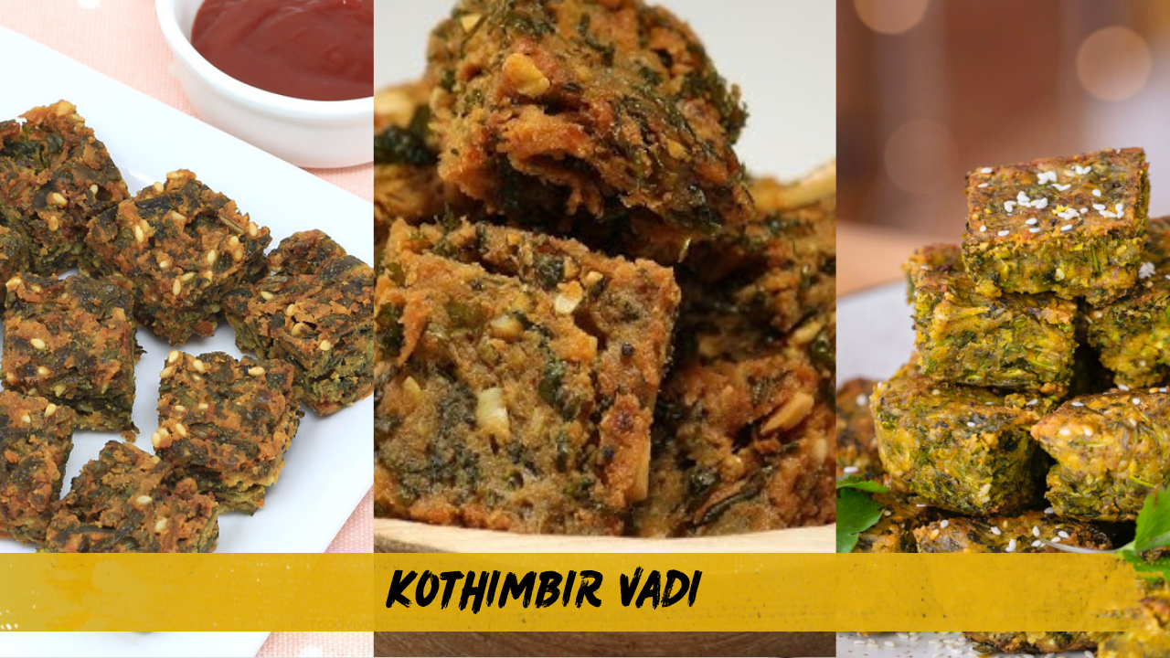 Kothimbir Vadi Recipe
