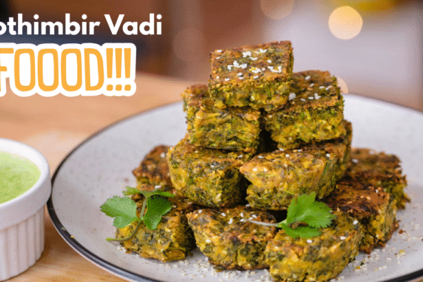 Kothimbir Vadi Recipe