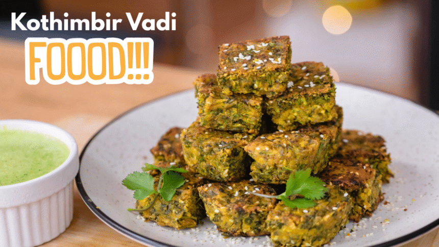Kothimbir Vadi Recipe