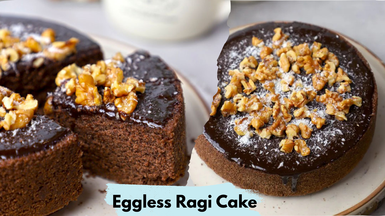 Eggless Ragi Cake Recipe