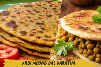 Arbi Moong Dal Paratha