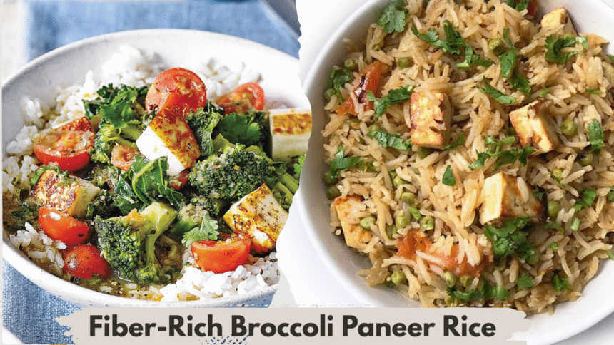 Fiber-Rich Broccoli Paneer Rice