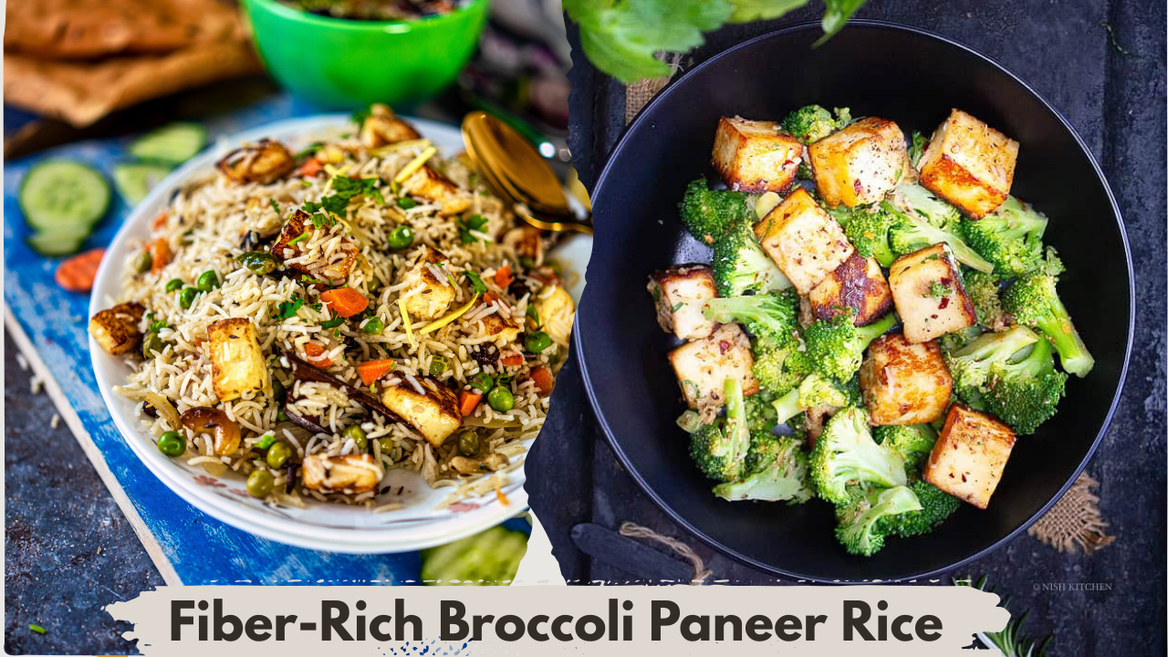 Fiber-Rich Broccoli Paneer Rice