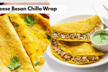 Cheese Besan Chilla Wrap