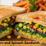 Corn and Spinach Sandwich
