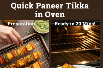 Quick Paneer Tikka in Oven
