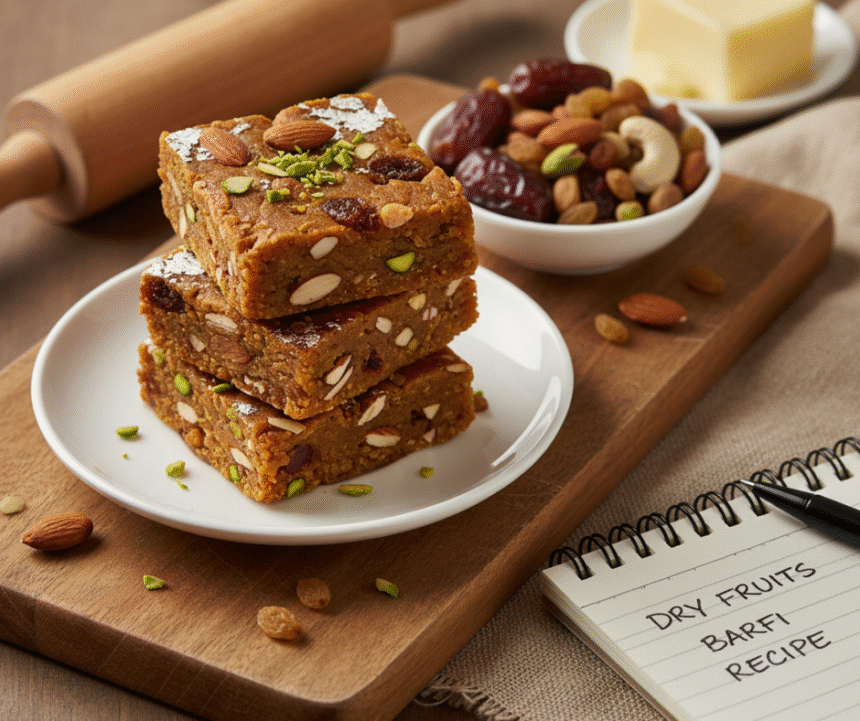 Dry Fruits Barfi Recipe