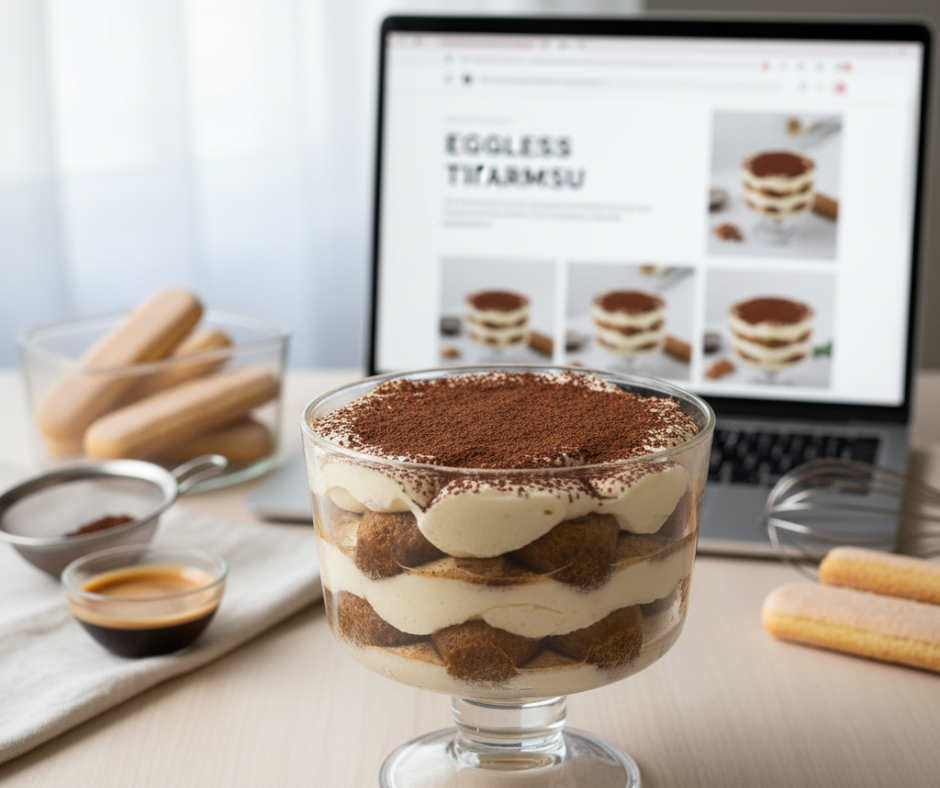 Eggless Tiramisu Recipe