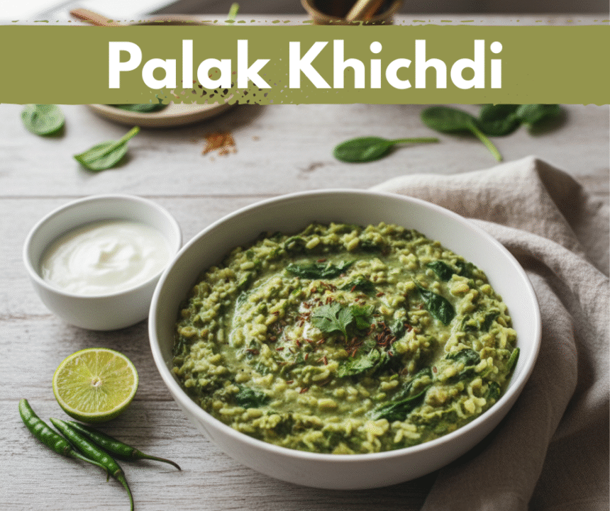 Palak Khichdi Recipe