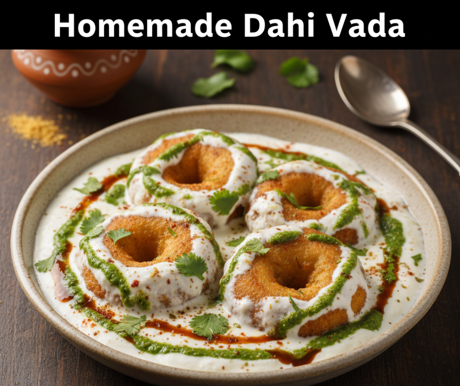 Homemade Dahi Vada