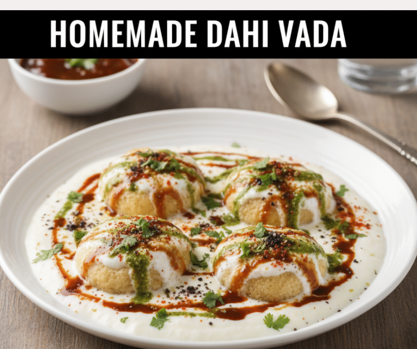 Homemade Dahi Vada