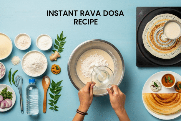 Instant Rava Dosa Recipe