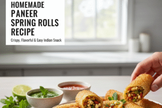 Homemade Paneer Spring Rolls Recipe