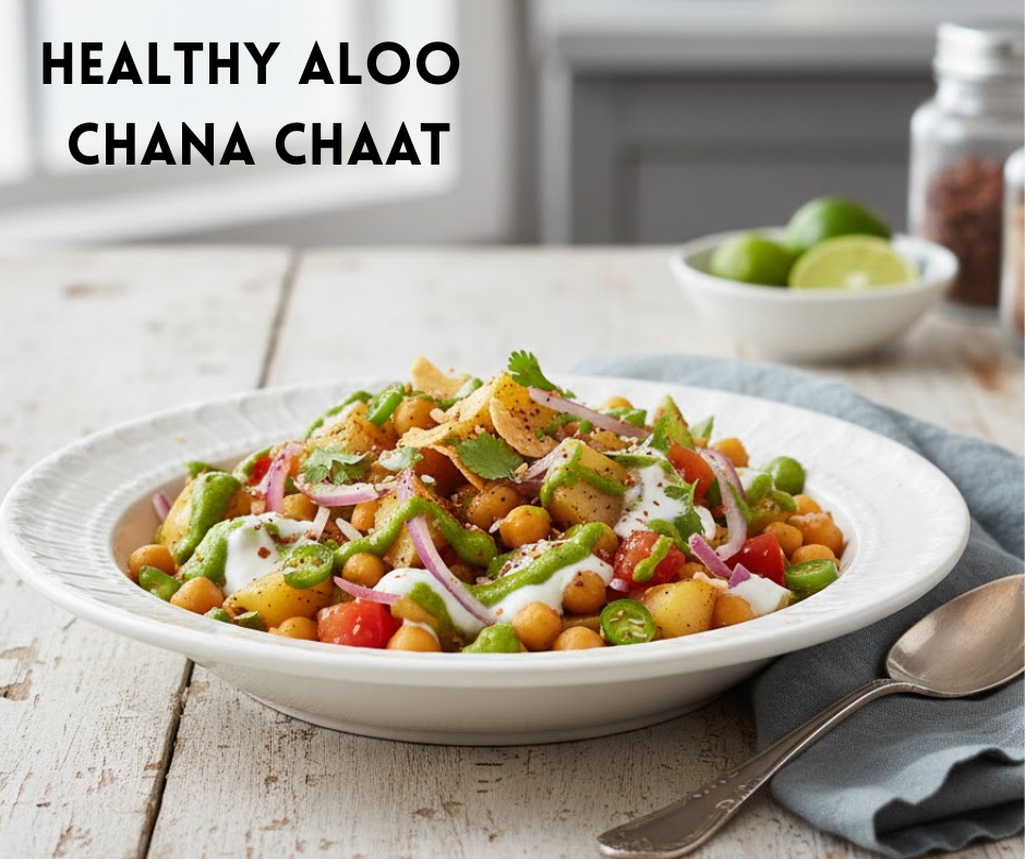 Healthy Aloo Chana Chaat