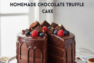 Homemade Chocolate Truffle Cake