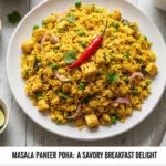 Masala Paneer Poha Recipe