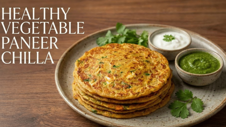 Healthy Vegetable Paneer Chilla