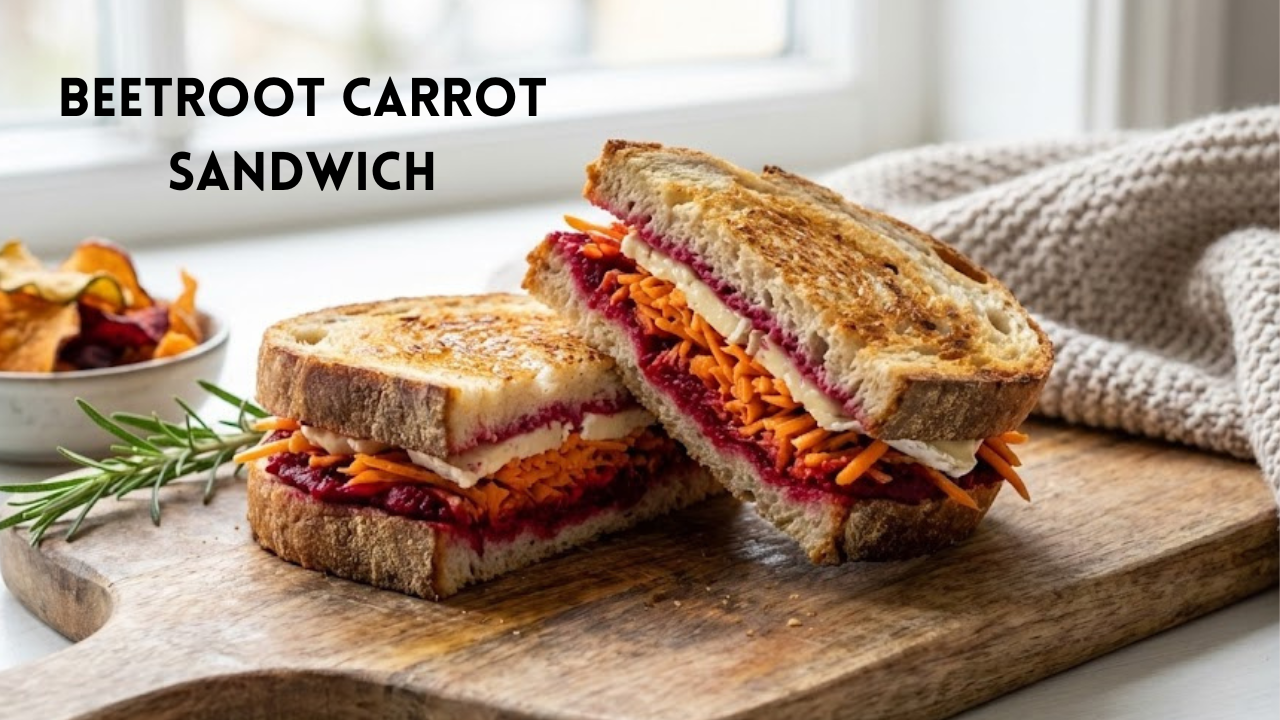 Winter Special Beetroot Carrot Sandwich
