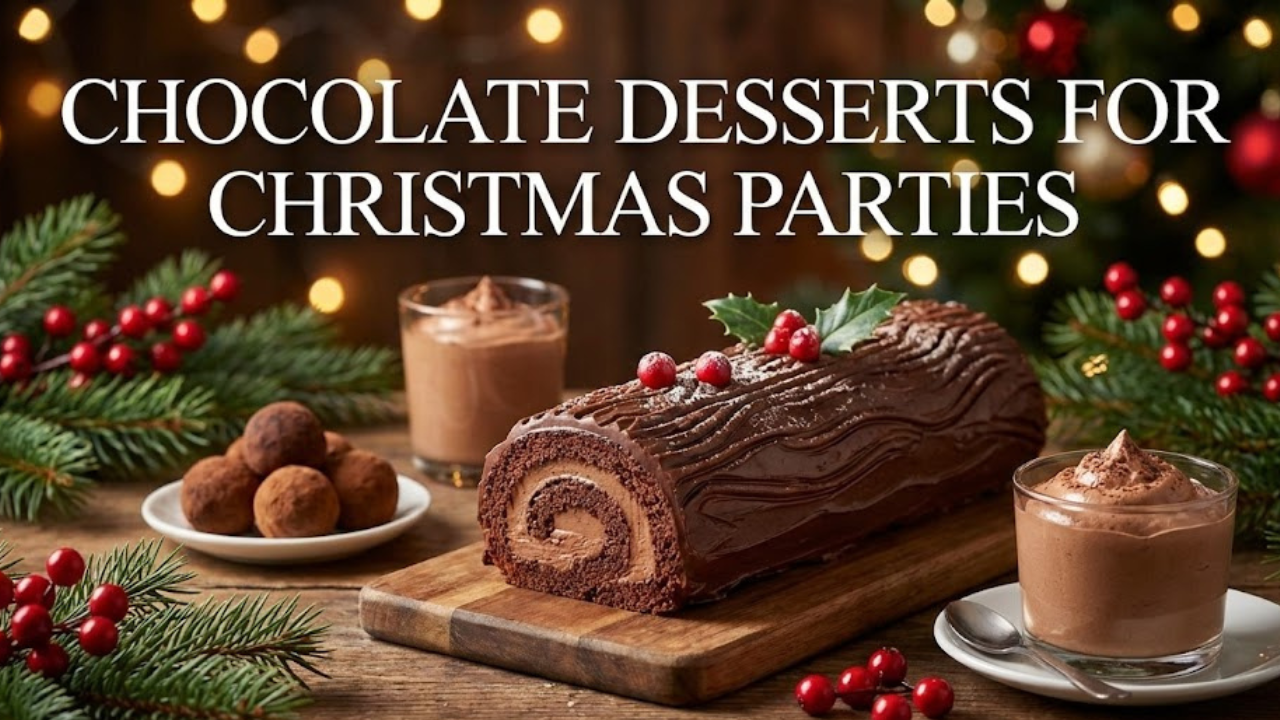 Chocolate Desserts for Christmas Parties