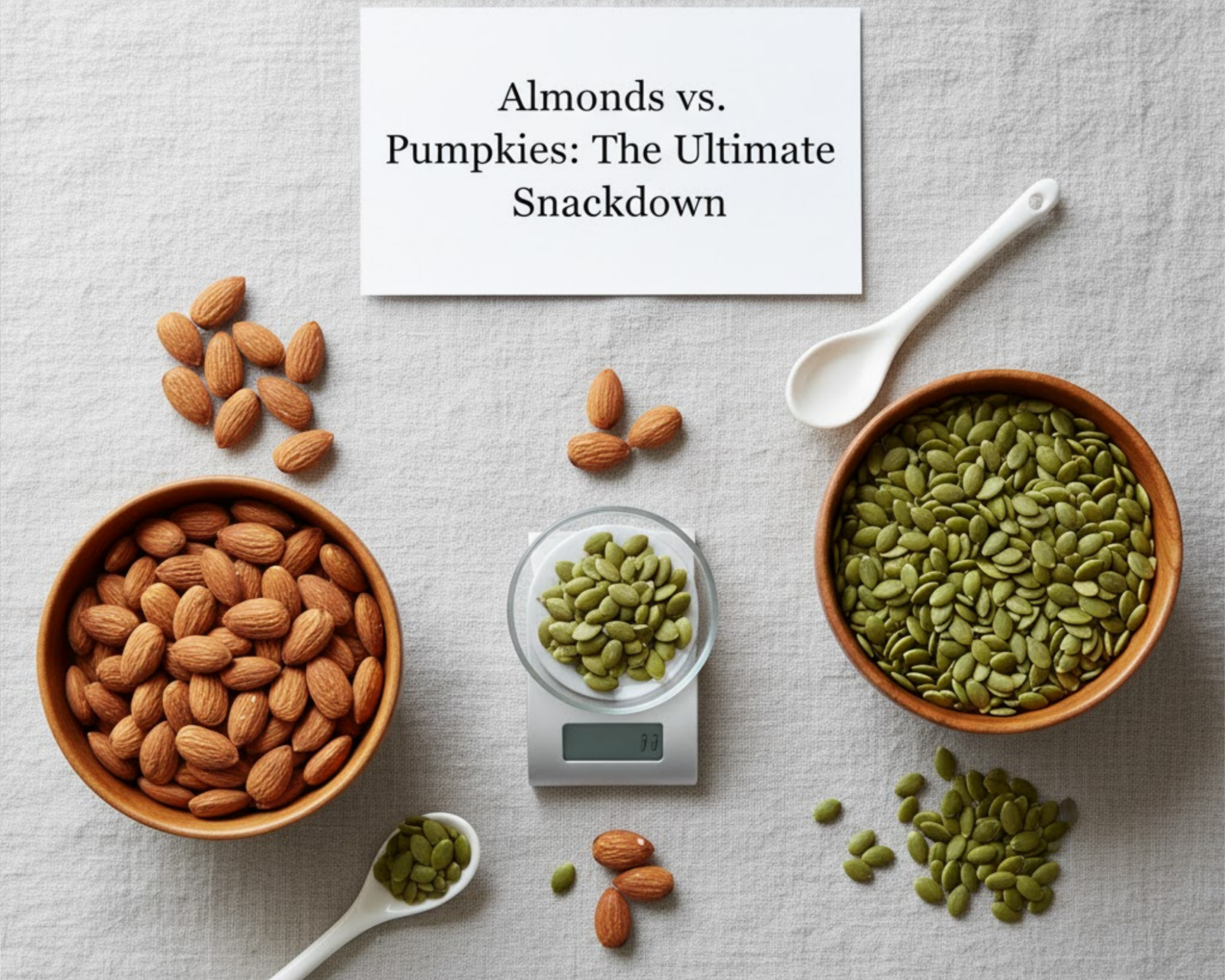 Almonds vs Pumpkin Seeds