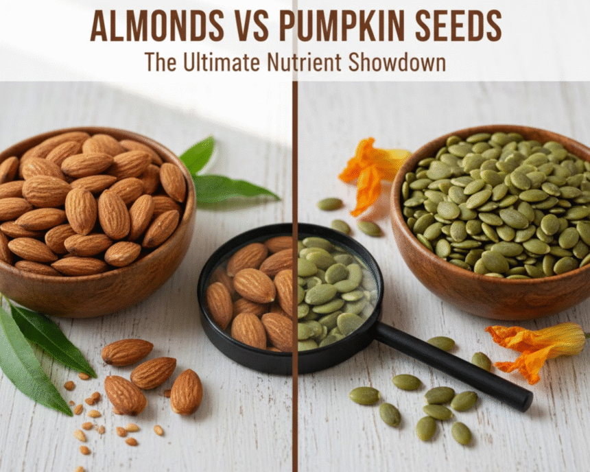 Almonds vs Pumpkin Seeds