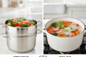 Steaming vs Boiling Vegetables