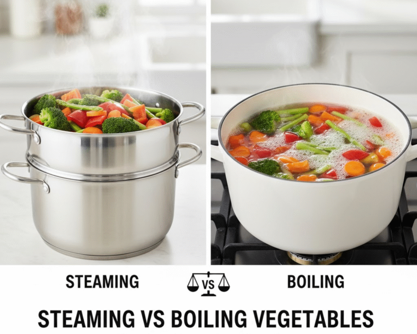 Steaming vs Boiling Vegetables