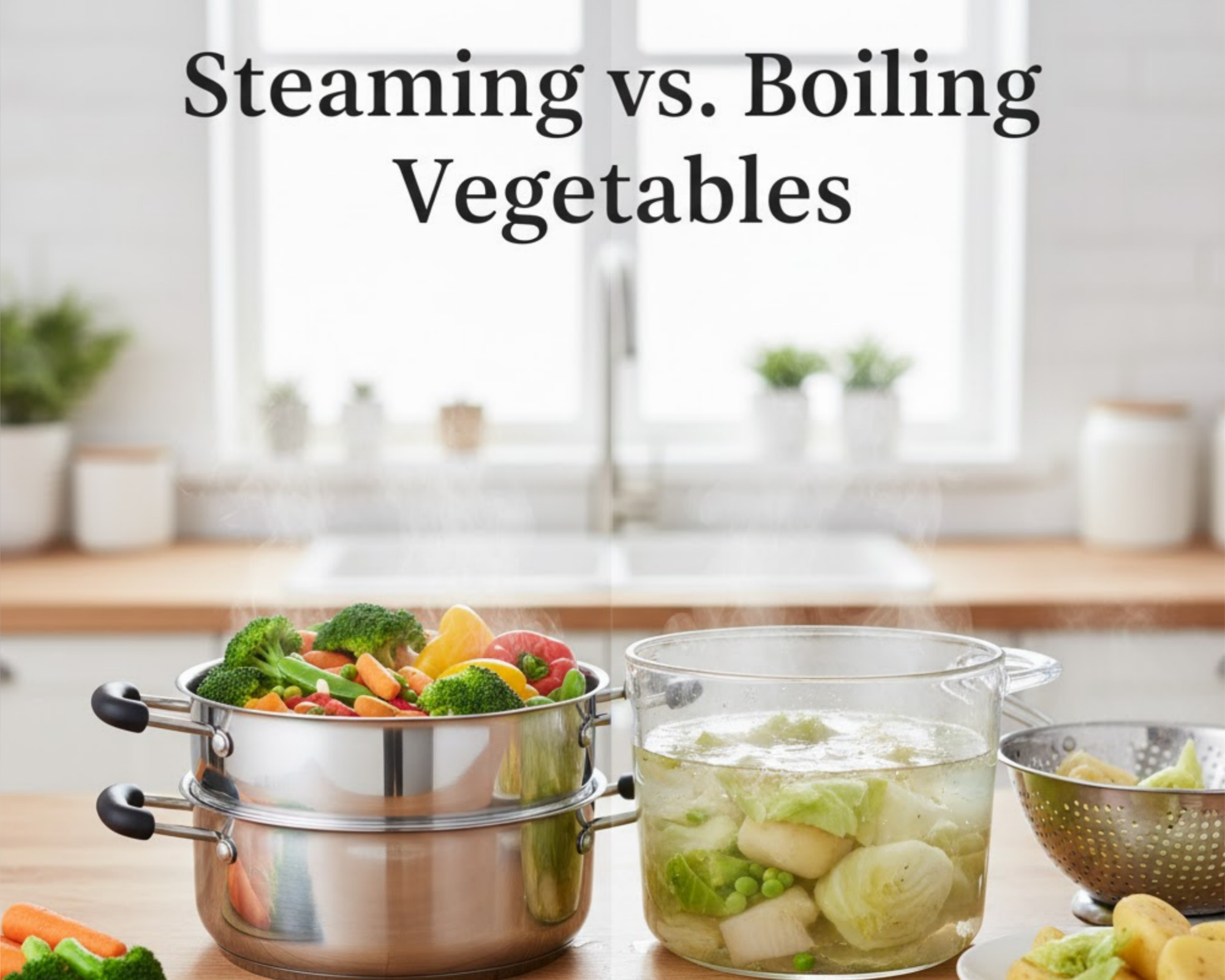 Steaming vs Boiling Vegetables