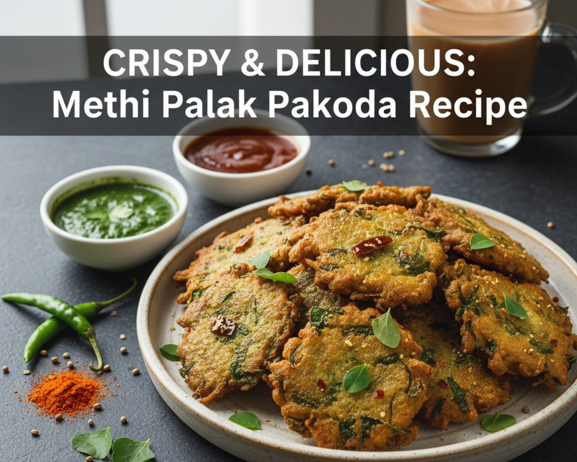Methi Palak Pakoda Recipe