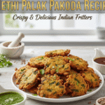 Methi Palak Pakoda Recipe