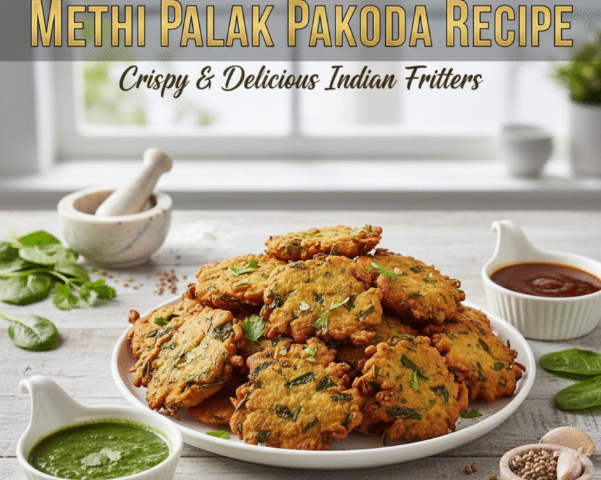 Methi Palak Pakoda Recipe