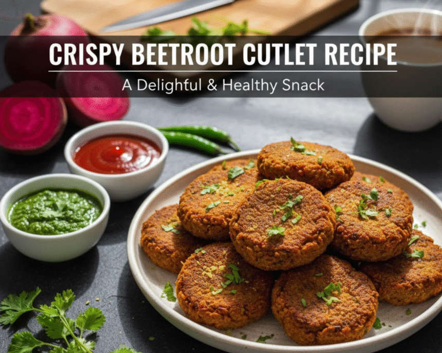 Crispy Beetroot Cutlet Recipe