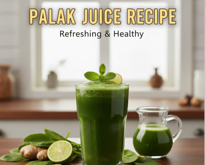 Palak Juice Recipe