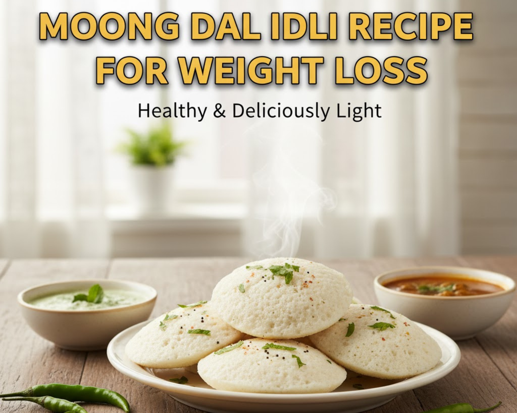 Moong Dal Idli Recipe for Weight Loss