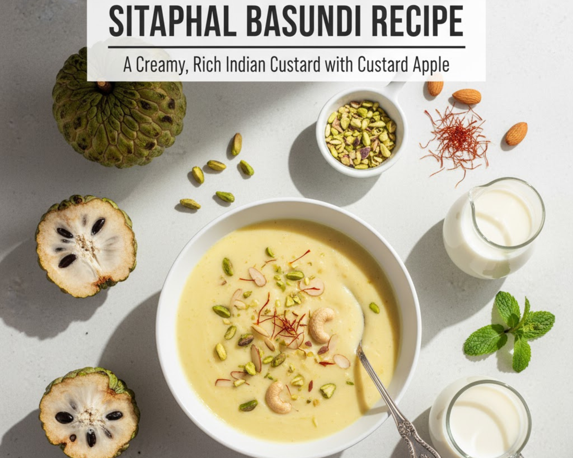 Sitaphal Basundi Recipe