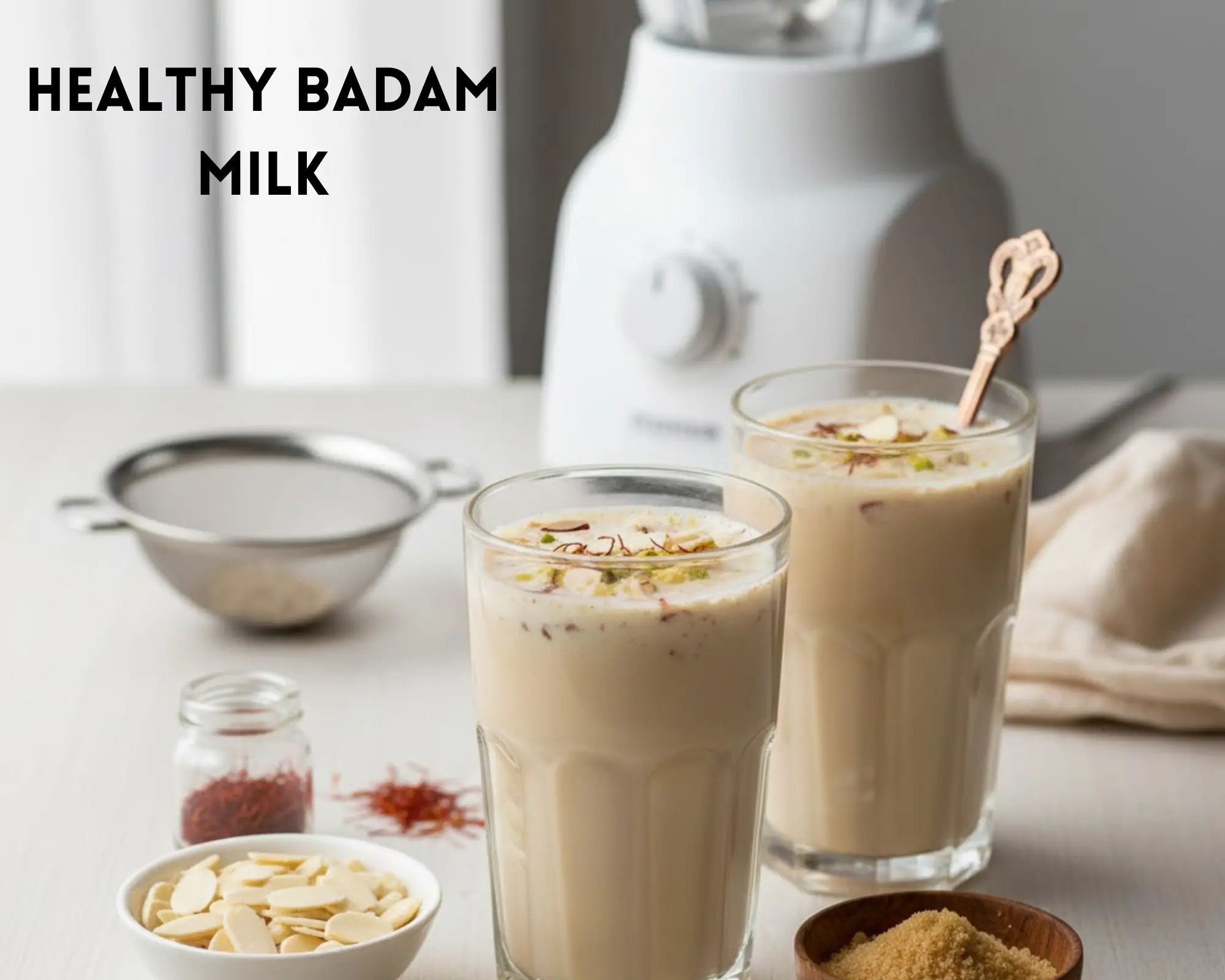 Healthy Badam Milk recipe