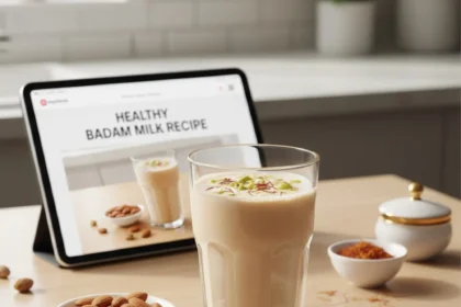 Healthy Badam Milk recipe