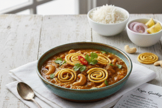 Kaju Gathiya Sabji Recipe