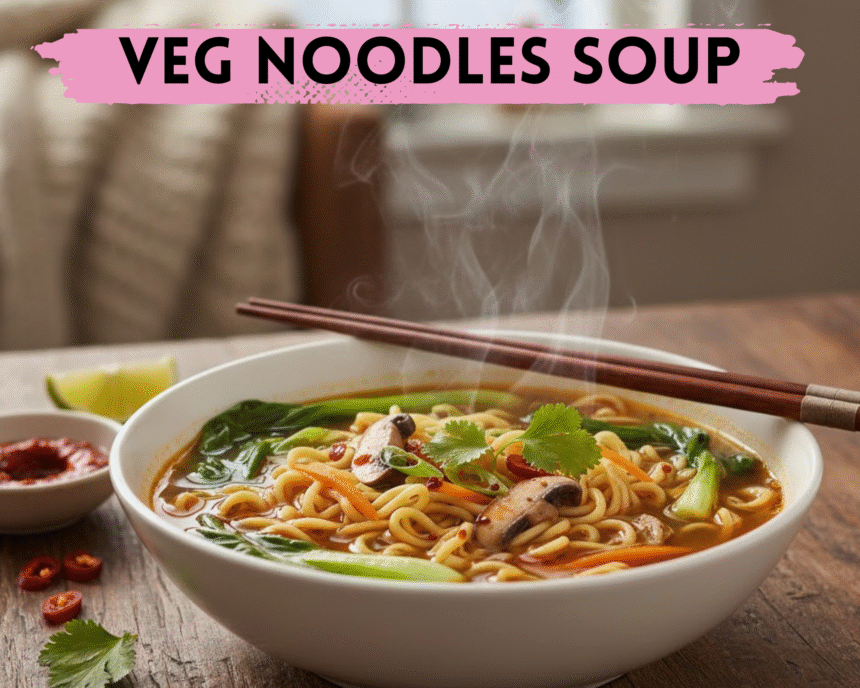 Veg Noodles Soup for Winter