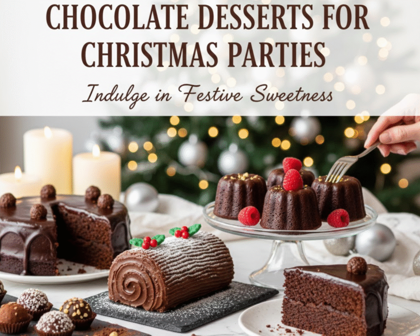 Chocolate Desserts for Christmas Parties