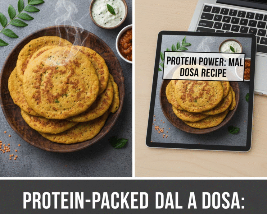 Protein-Packed Masoor Dal Dosa
