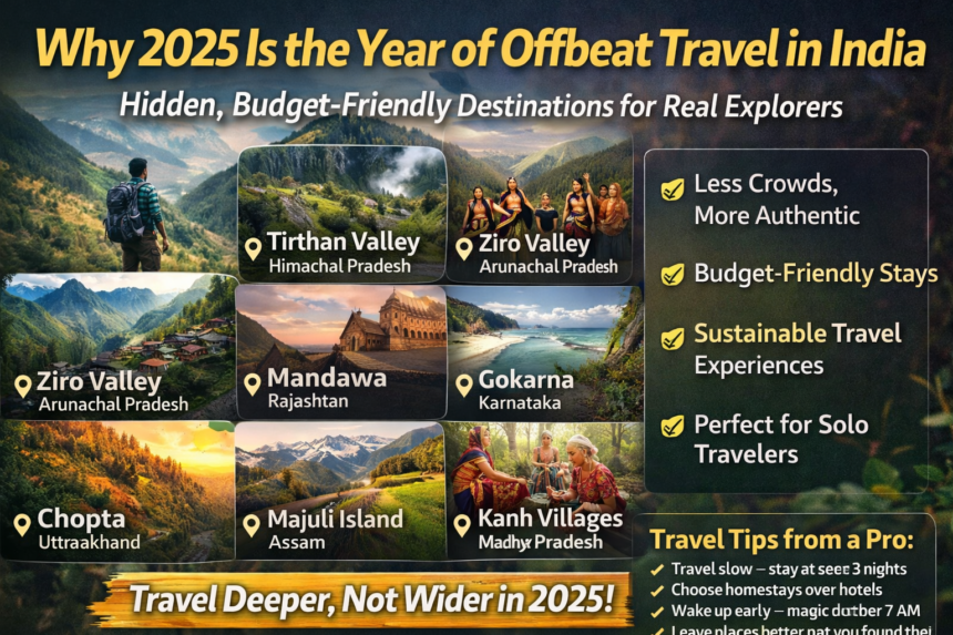 offbeat places in India for budget travel