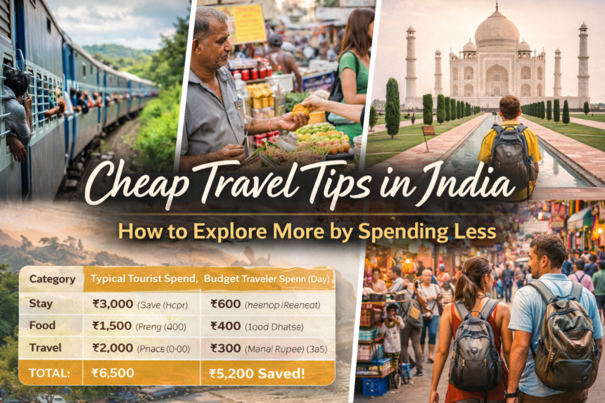 Cheap Travel Tips in India